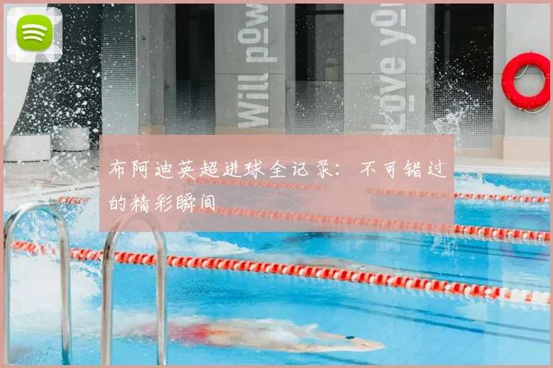 布阿迪英超进球全记录:不可错过的精彩瞬间